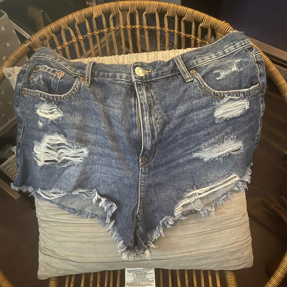 Aero blue jean shorts